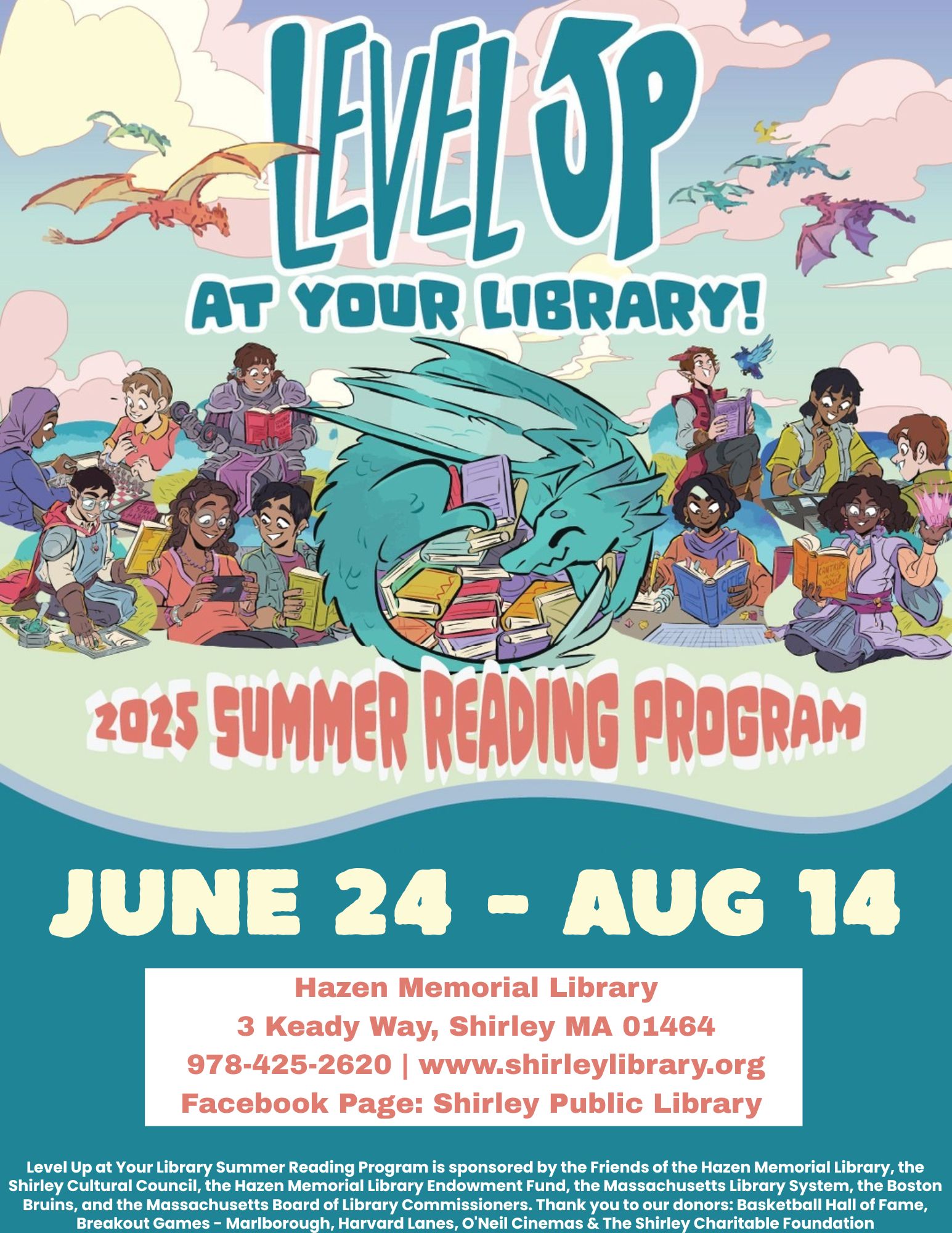 Level Up Summer Reading Flyer 2025